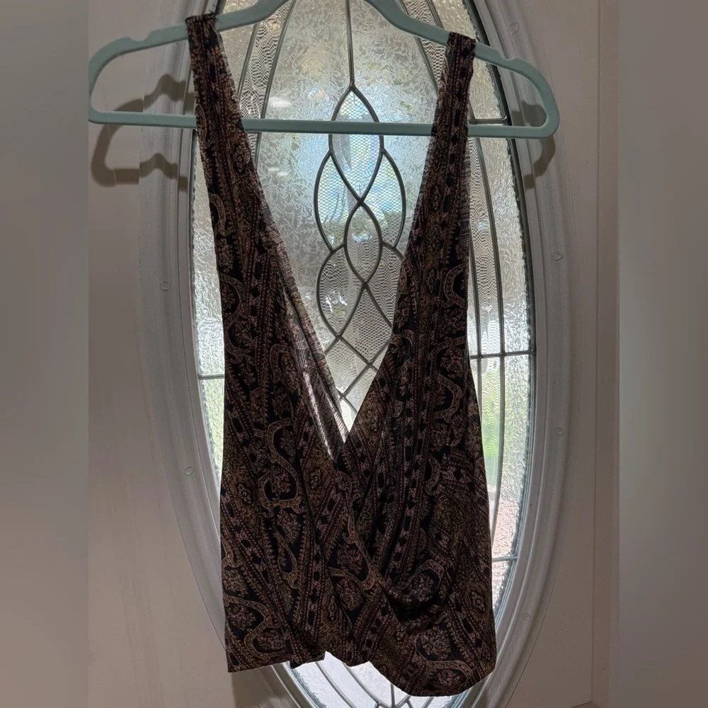 Free people Your twisted tee  XL, black version. NWT